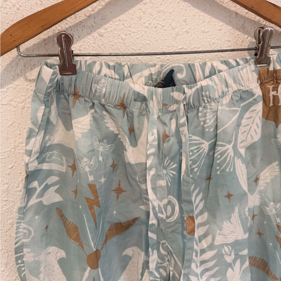 Pottery Barn Teen Harry Potter Magical blue Damask Pajama Set Size Medium - Picture 8 of 10